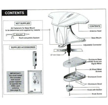 Load image into Gallery viewer, KING Jack Roof Mounted Antenna DTV White
