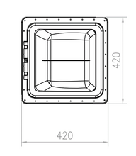 Load image into Gallery viewer, Coast RV 14x14 White Std Wind-Up Roof Vent
