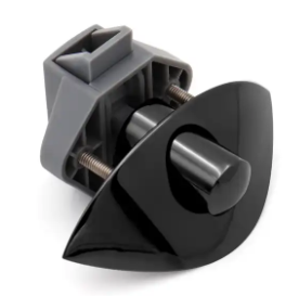 Half Moon Push Latch Knob BLACK