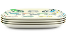 Load image into Gallery viewer, Van Go Bamboo Dinner Plate 26cm Caravans
