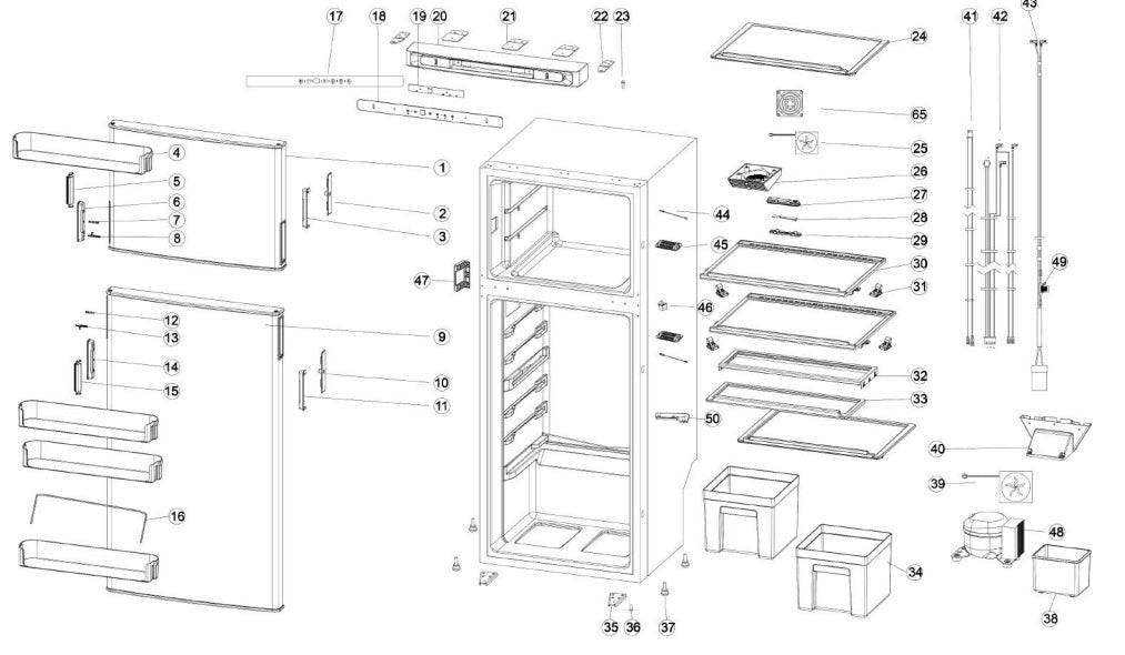 Thetford freezer shelf suit T1274E fridge