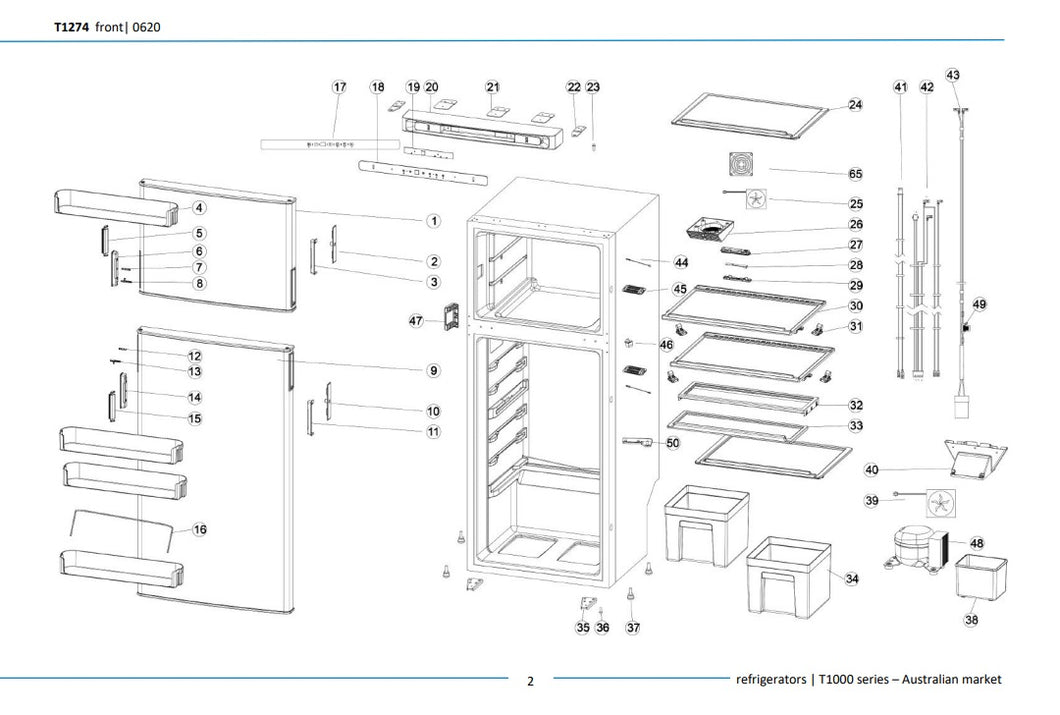 Thetford SR Cabinet shelf - T1274