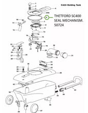 Load image into Gallery viewer, Thetford Toilet Cassette Mechanism Seal 50724 (SC250/260/400/500)
