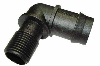 THREADED ELBOW 25MM BARBED x 1/2