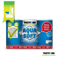 Load image into Gallery viewer, THETFORD AQUA SOFT TOILET PAPER – 6 PACK
