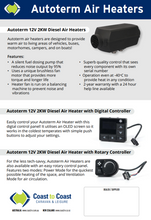 Load image into Gallery viewer, Autoterm Diesel Air Heater 12V 2KW Kit with Digital Controller
