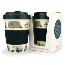 Load image into Gallery viewer, Van Go Bamboo Travel Mugs Caravans
