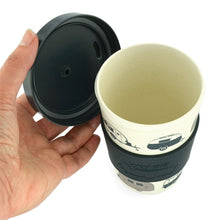 Load image into Gallery viewer, Van Go Bamboo Travel Mugs Caravans
