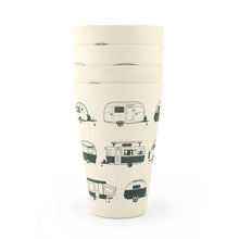 Load image into Gallery viewer, Van Go Bamboo Tumbler 400ml Caravans
