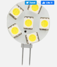 LED G4 Replacement Bulb Cool White Side Pin