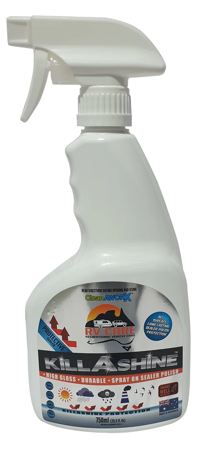 CLEANAWORX RV CARE KILLASHINE DURABLE HIGH GLOSS SEALER POLISH AND PROTECT 750ML