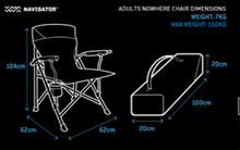 Load image into Gallery viewer, THE NAVIGATOR NOWHERE CHAIR ADULTS / KIDS
