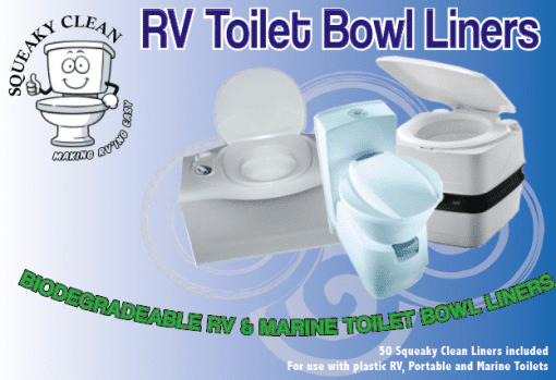 Squeaky Clean RV Toilet Bowl Liners