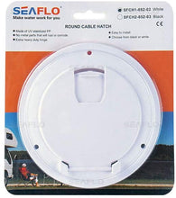 Load image into Gallery viewer, SEA FLO Round Electric Cable Hatch for 30 and 50 Amp Cords (White)
