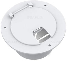 Load image into Gallery viewer, SEA FLO Round Electric Cable Hatch for 30 and 50 Amp Cords (White)
