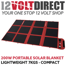 Load image into Gallery viewer, 12 Volt Direct 200W Portable Solar Blanket
