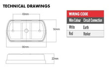 Load image into Gallery viewer, SM8 SERIES LED MARKER - CLEAR, RED, AMBER
