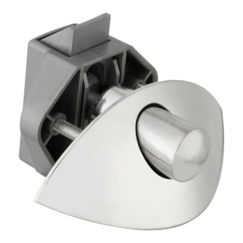 Half Moon Push Latch Knob SILVER