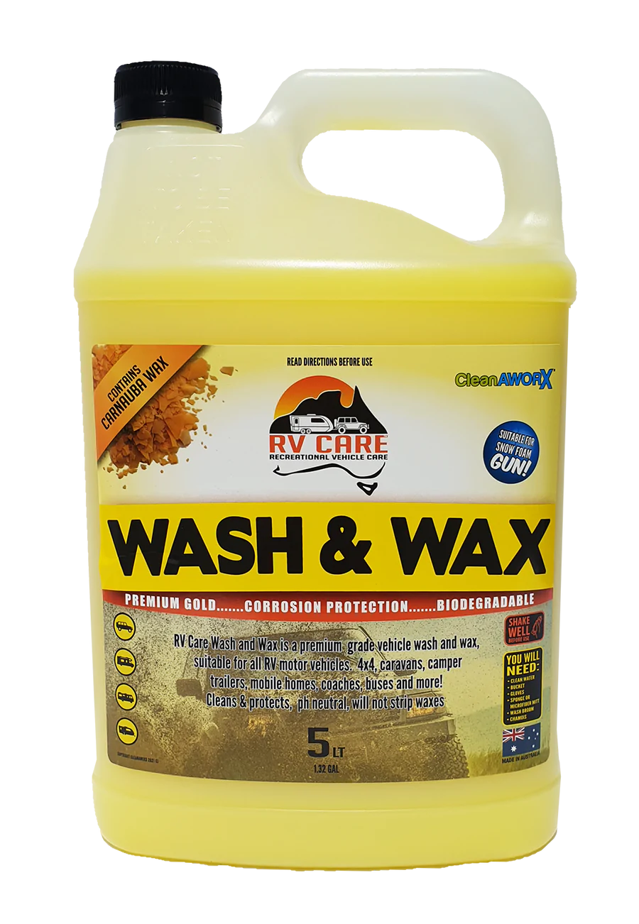 CLEANAWORX RV CARE WASH & WAX 5L